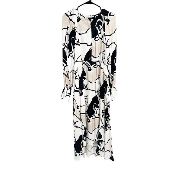 Ted Baker Sydnei Horse Print Long Sleeve Shirtdress Size 2 NEW No Belt - Picture 2 of 6